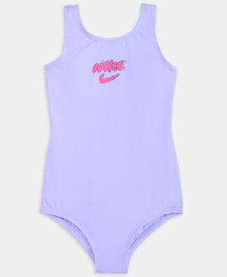 Girls' 4-6X Doodle Floral U-Back Swimsuit