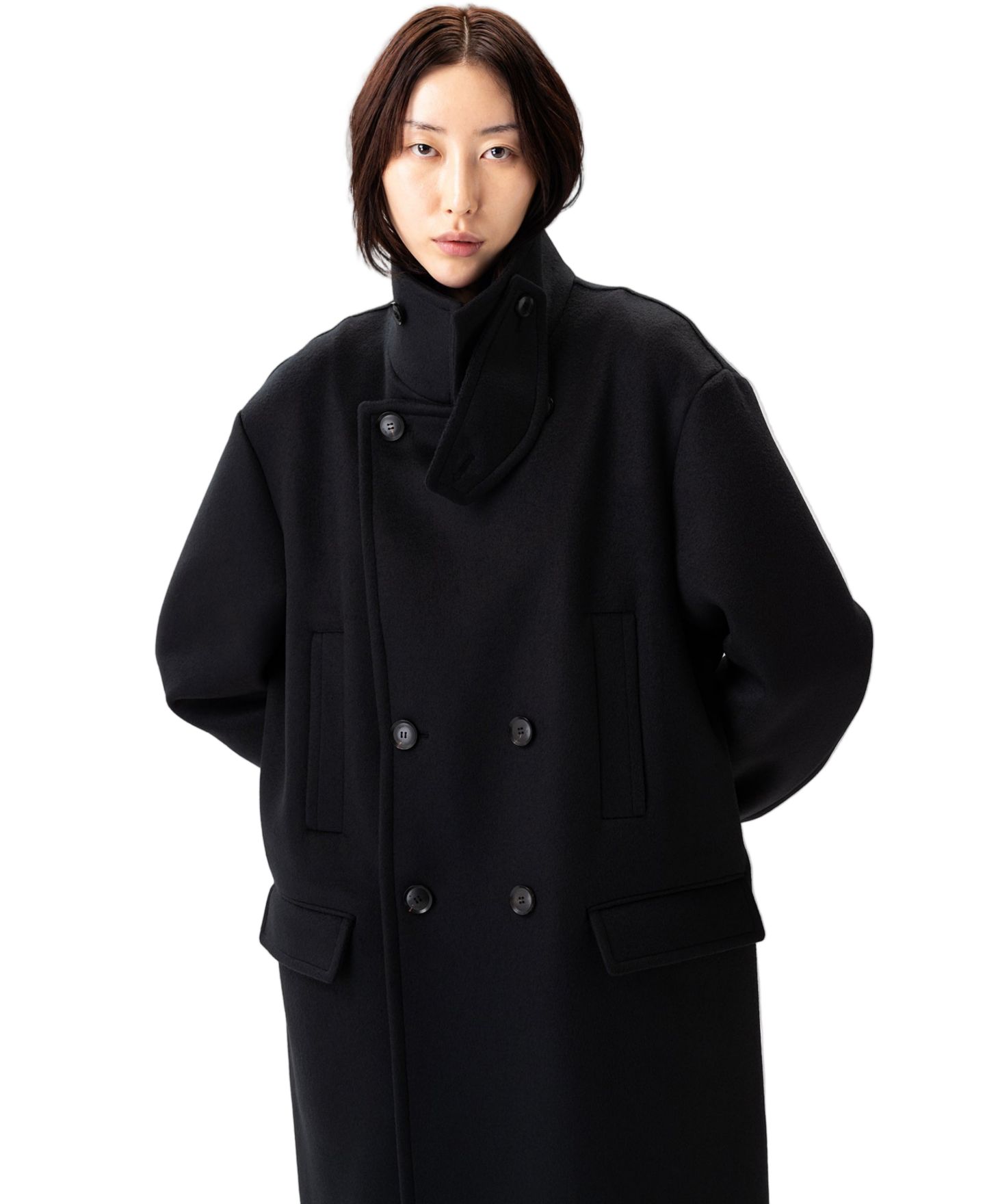 Пальто Gobi Cashmere Unisex Cashmere Trench, цвет: Чёрный — фото 8