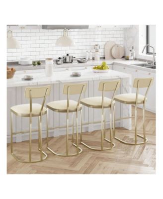 Home Bar Stools Set Of 4, Counter Height Bar Stools For Kitchen Counter, Island Chairs For Dining Table, Tall Barstools For Kitchen