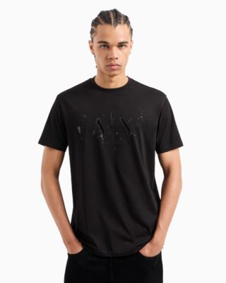 Men's Splatter Graphic Logo T-Shirt