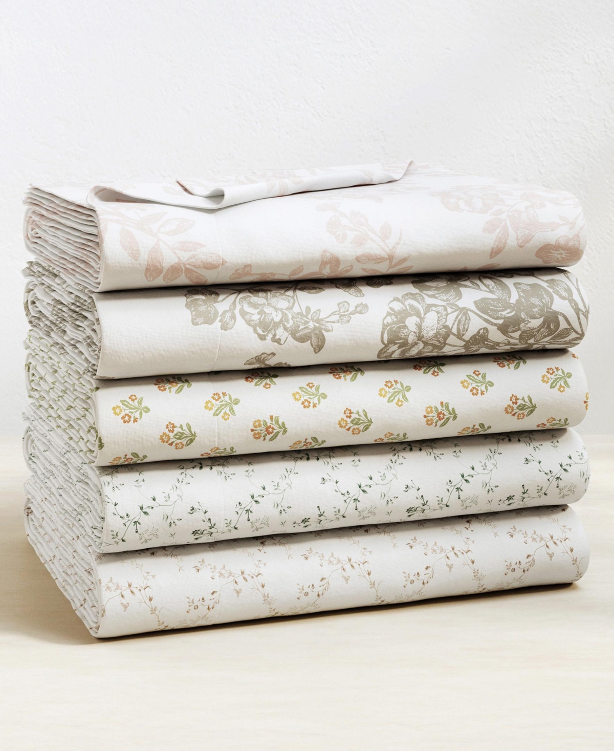 Linery & Co. Ultra-Soft Turkish Cotton Flannel Winter Floral Print Sheet Set