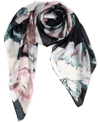 Painterly Rose Square Scarf