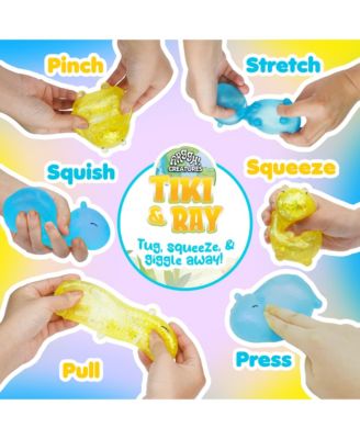 Capybara Squishy Toy 2 Pack - Yellow / Blue