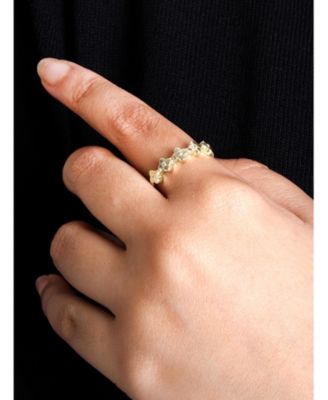 14K Gold Clover Ring