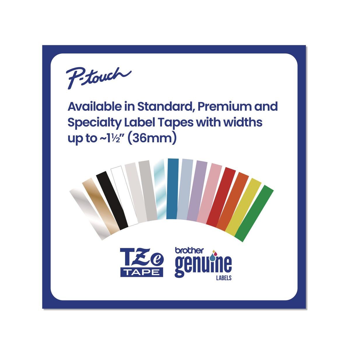 Brother P-Touch TZE2312PKG Tze Standard Adhesive 0.47 in. x 26.2 ft. Laminated Labeling Tapes - Black On White (2/Pack