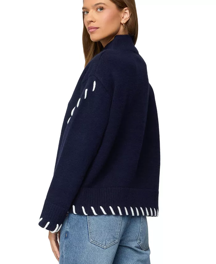 Women's Indah Contrast Stitch Oversized Sweater - thumbnail 2