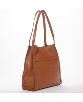 Pebbled Leather Work Tote, Everyday Pebble Leather Shoulder Bag
