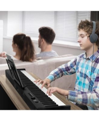 88-Key Folding Keyboard Piano Portable Digital Piano with Bag Pedal