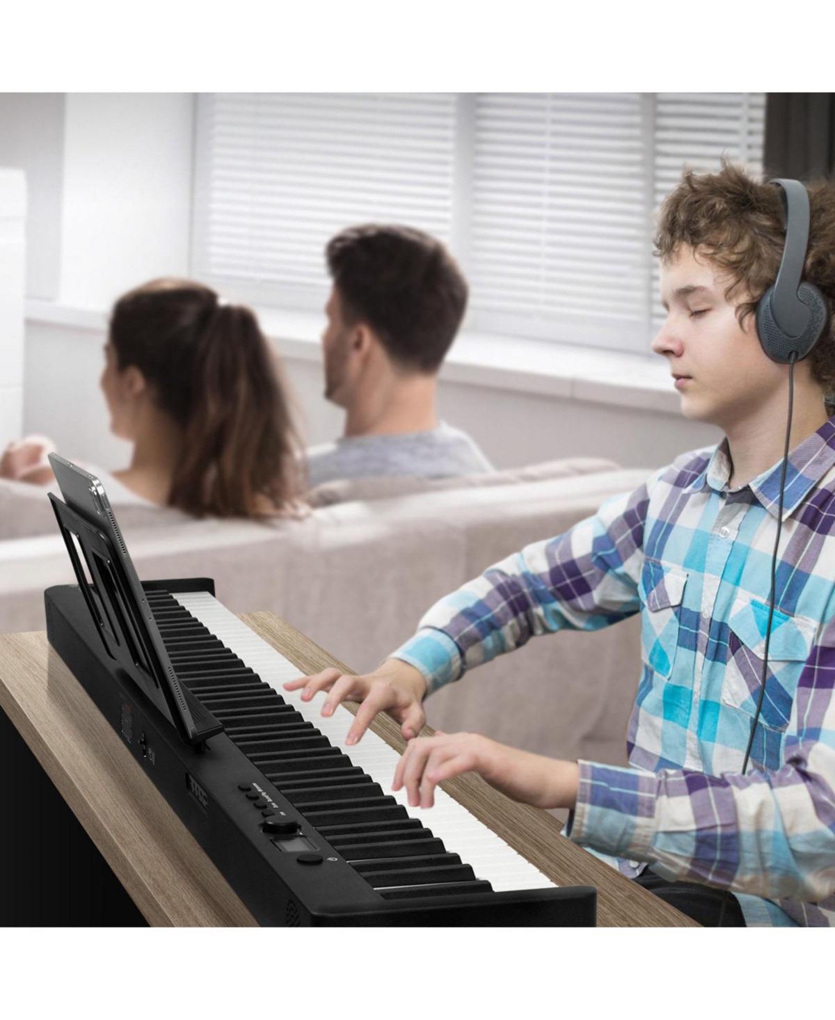 Sugift 88-Key Folding Keyboard Piano Portable Digital Piano with Bag Pedal