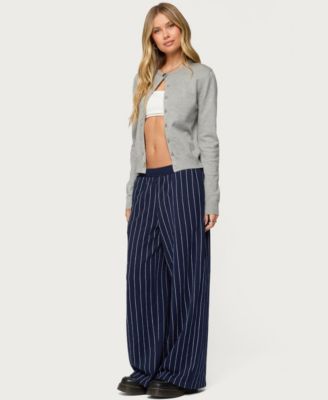 Women's Mercer Pinstripe Wide Leg Sweatpants