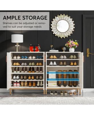 Compact Shoe Storage Cabinet for Hallway and Foyer