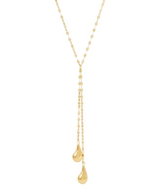 Lariat Necklace in 10k Yellow Gold