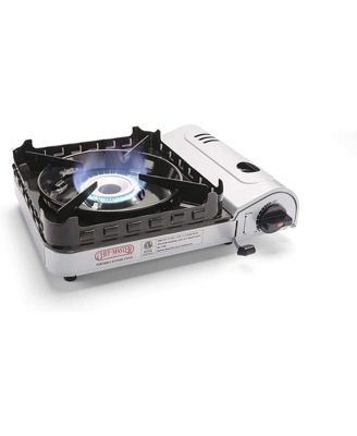 15,000 BTU Butane Portable Camp Stove and Ignition for Emergencies, Hiking,  Camping Essentials.