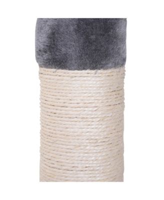 8.5' Adjustable Floor-To-Ceiling Cat Tree w/ 5 Carpet Platforms,