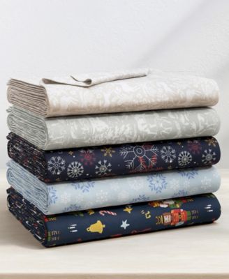 Ultra-Soft Turkish Cotton Flannel Holiday Print Sheet Set