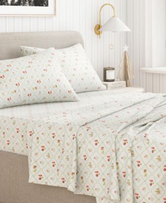 Ultra-Soft Turkish Cotton Flannel Holiday Print Sheet Set