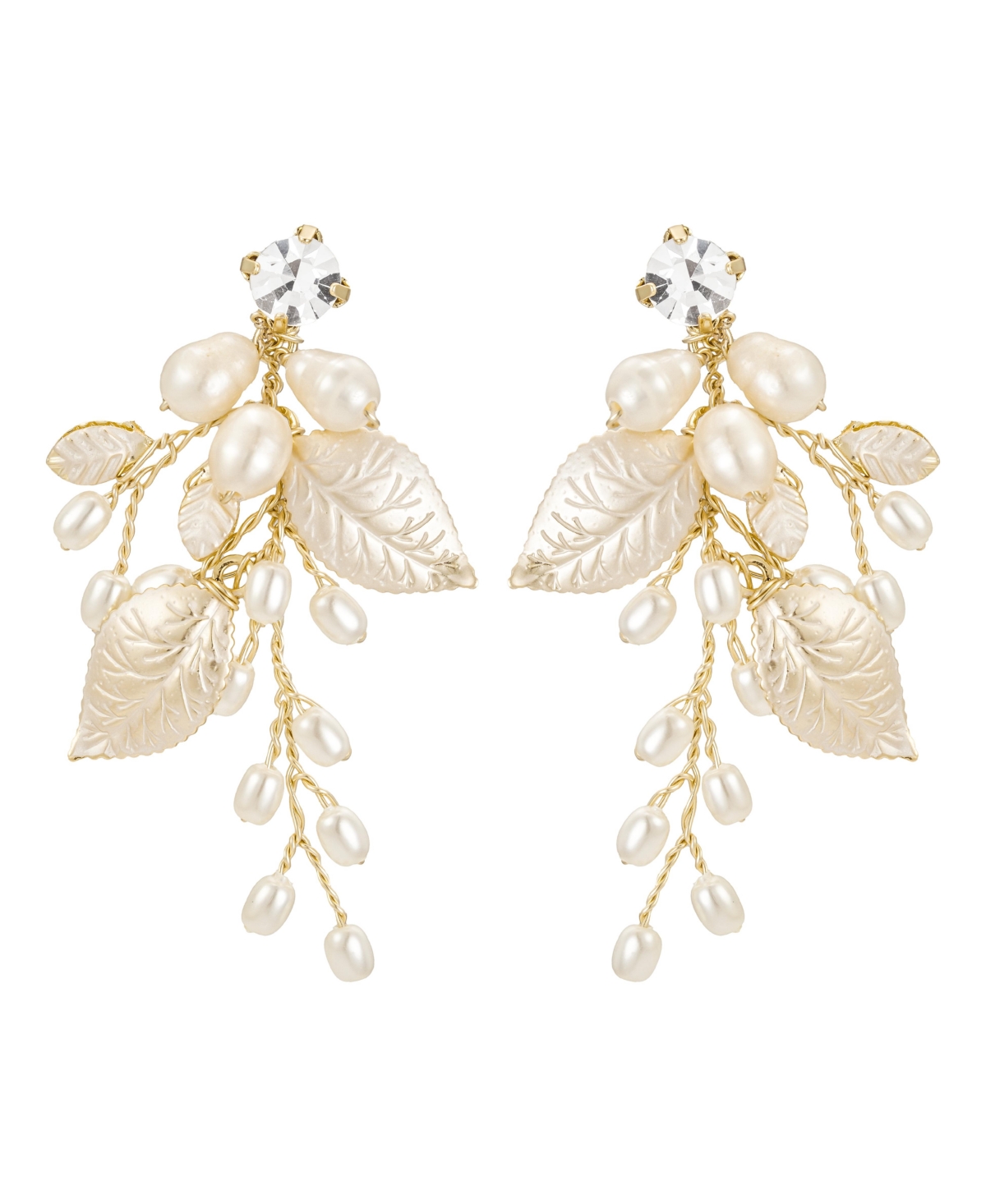 Untamed Petals Ryann Freshwater Pearl Drop Earrings