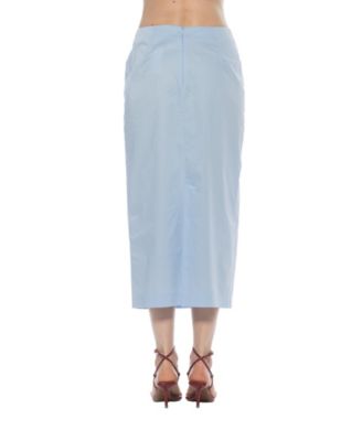 Women's Ginni Mid-Waist Column Midi Skirt