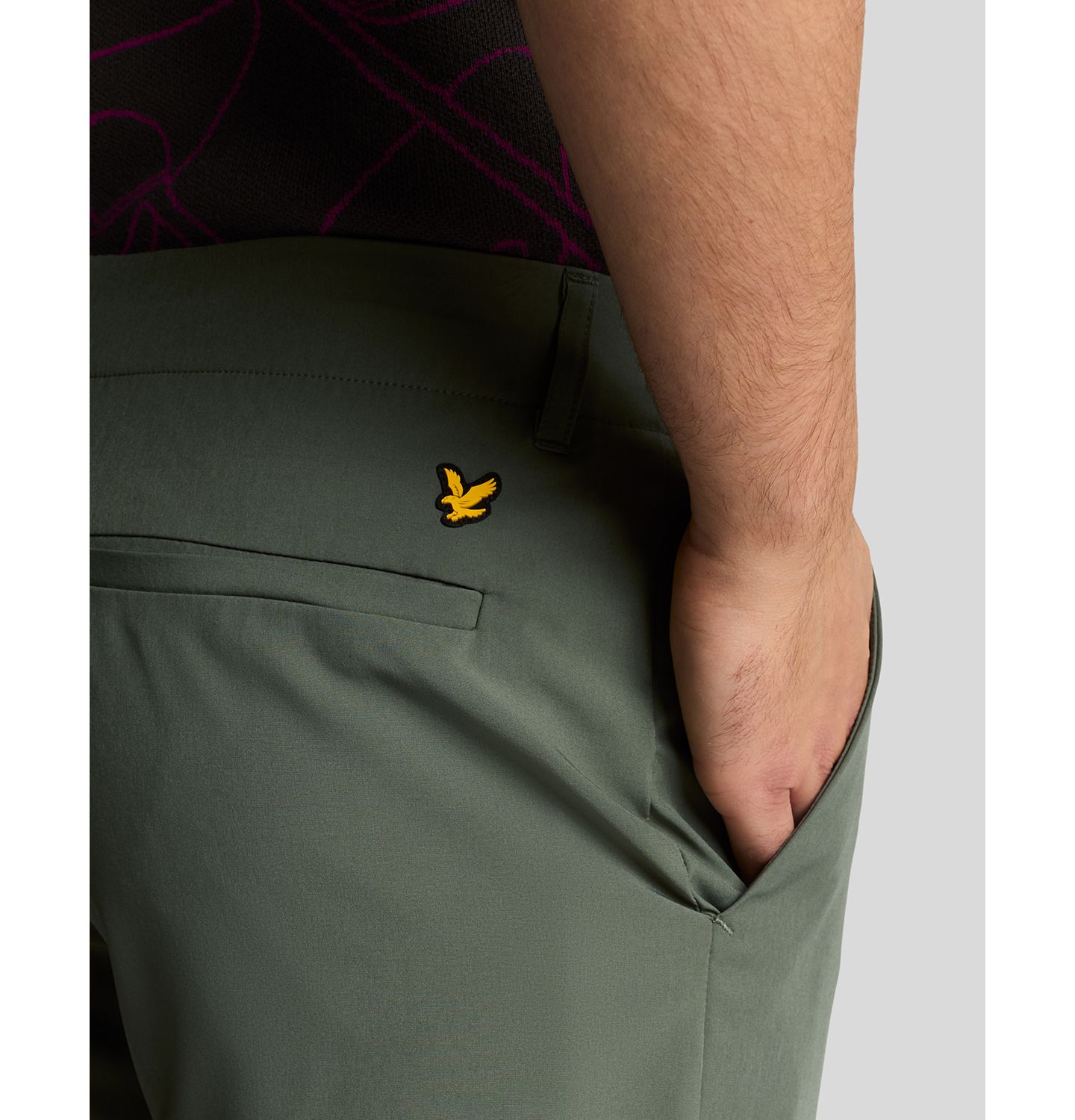 Мужские шорты Lyle & Scott 5 Pocket Golf Shorts, цвет: Зелёный — фото 4