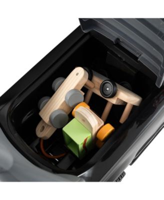 3-in-1 Push Car with Removable Handle, Guardrail, and Storage for Toddlers 18–36 Months - Black