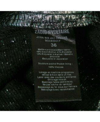 Women's Metallic Blue Patterned Lurex Josa Bis Jac Deluxe Mini Skirt