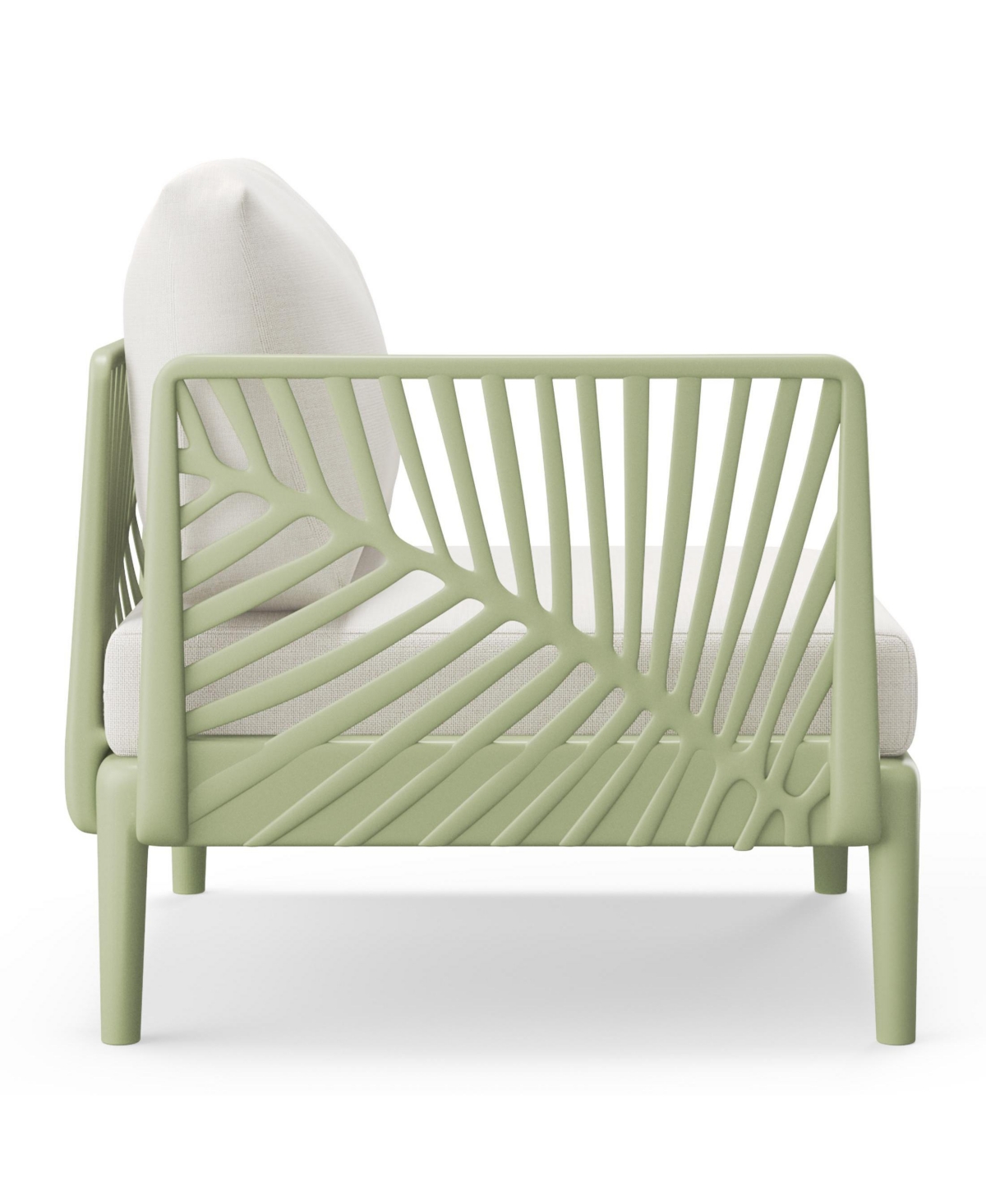 WestinTrends Modern Outdoor Polypropylene Resin Left Arm Facing Deep Seating Sectional Chair