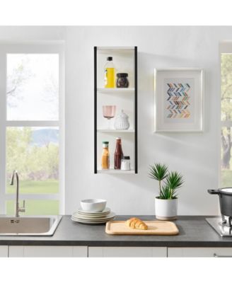 Recife Vertical Three-Tier Cube Wall Shelf