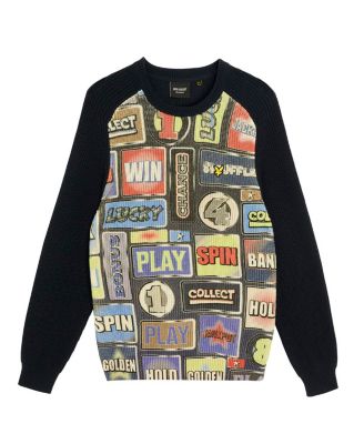 Men's Fruit Machine Graphic Crew Neck Jumper