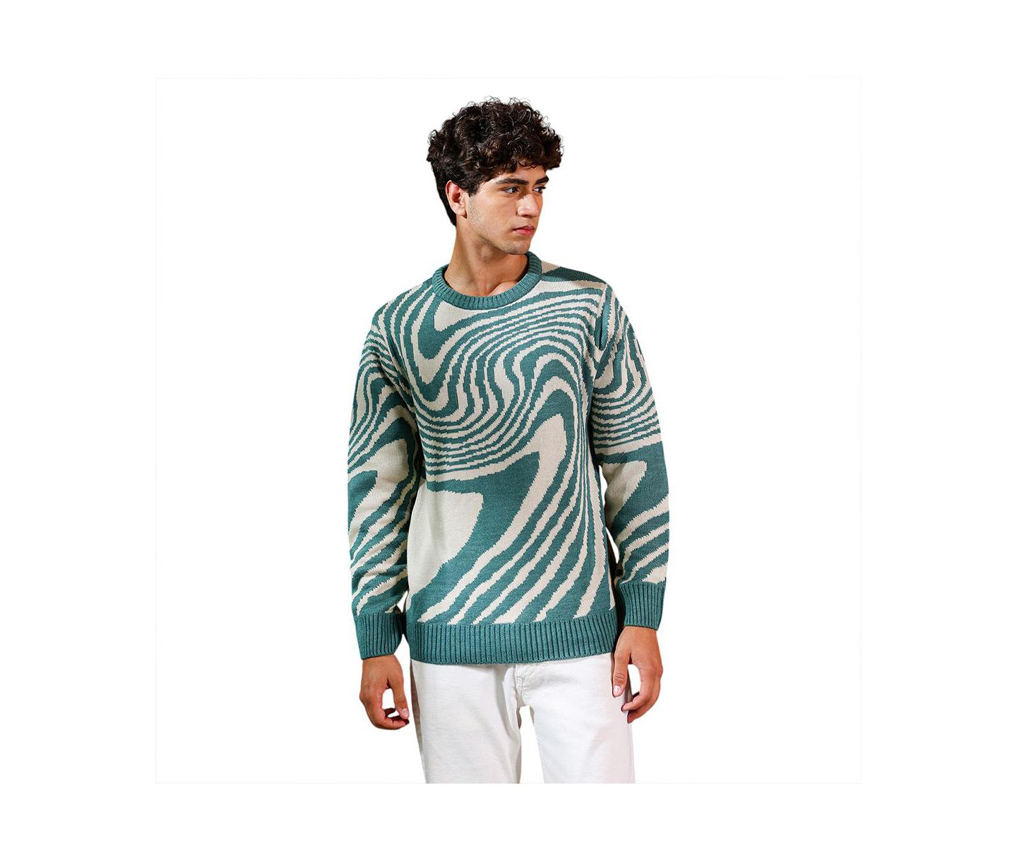 Мужской свитер Cahoot Campus Sutra Fluid Pullover, цвет: Зелёный — фото 1