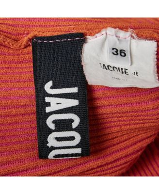 Women's Pink/orange Rib Knit La Maille Valensole Tank Top