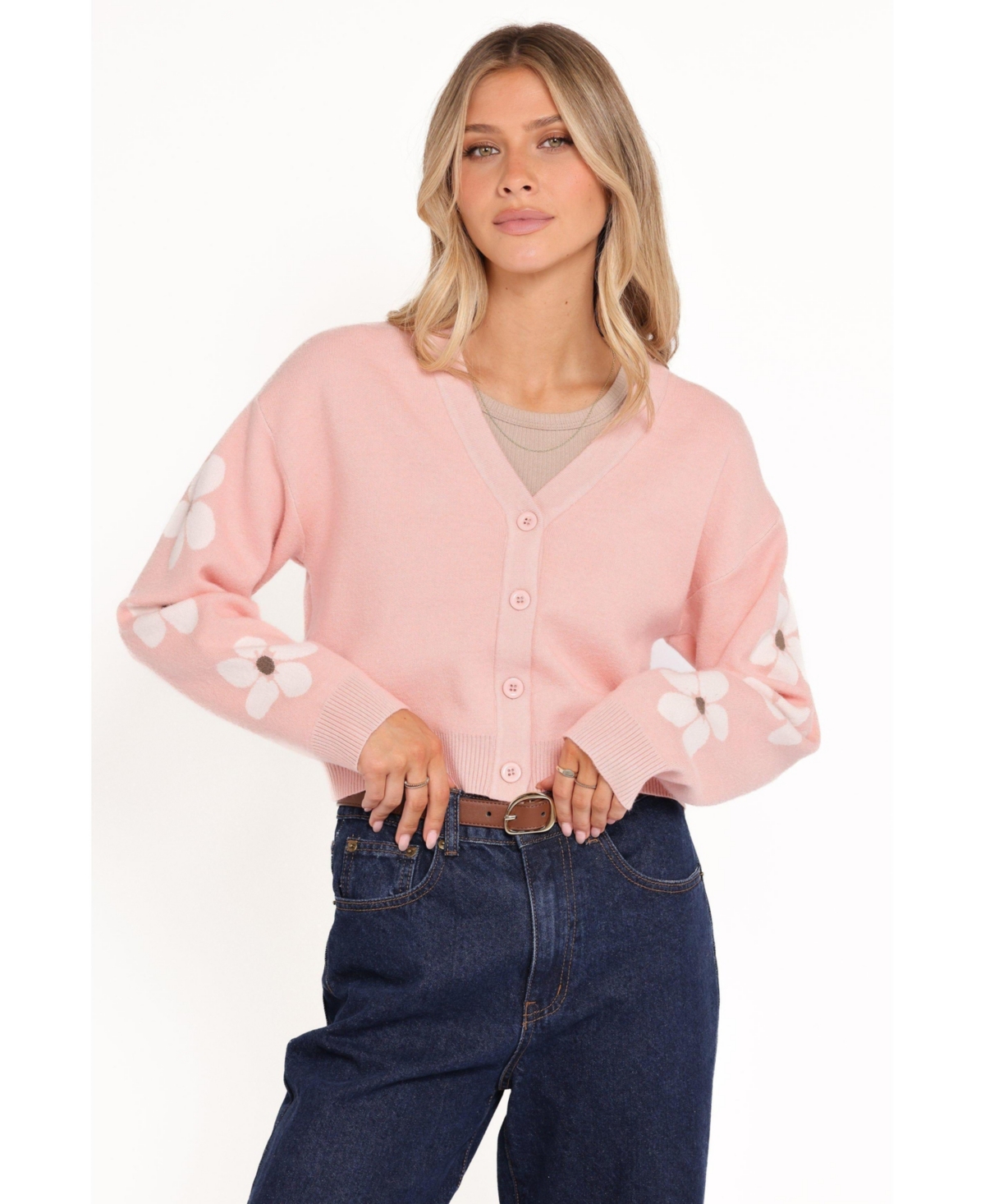 Petal and Pup Women's Lantana Flower Sleeve Cardigan