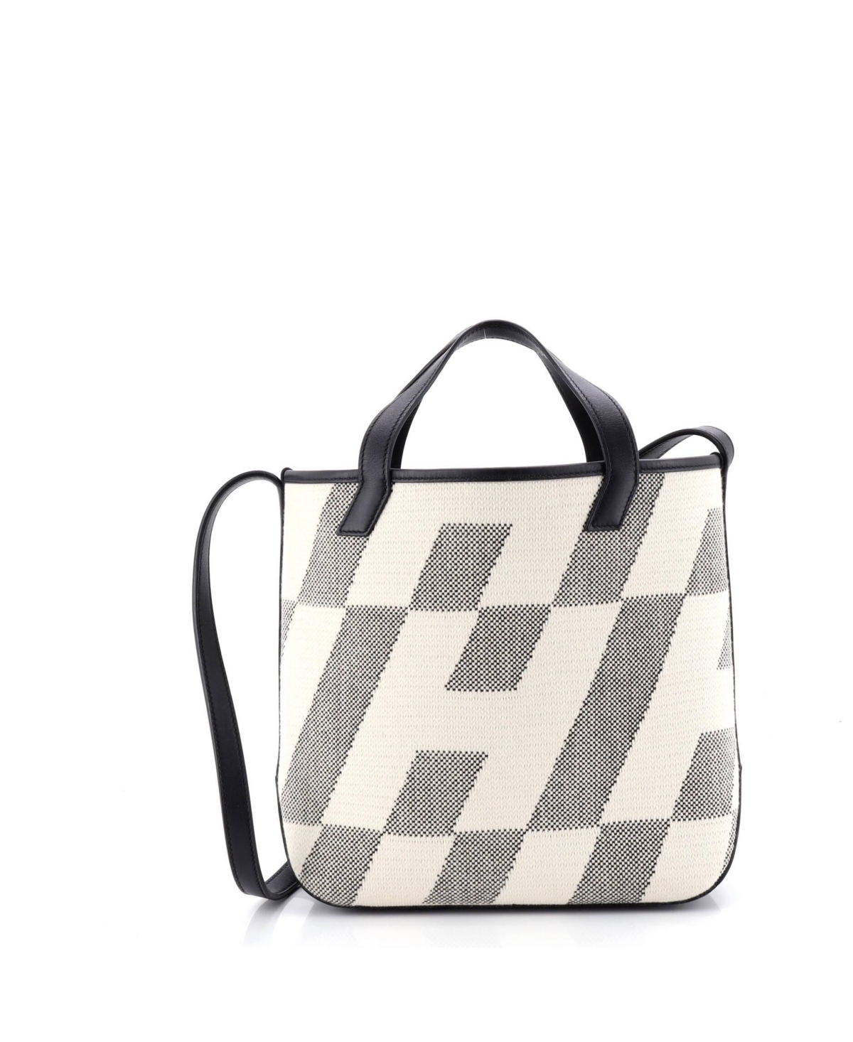 Pre-Owned HERMES 27 Cabas H en Biais Tote Canvas with Leather