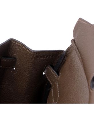 Pre-Owned HERMES Birkin 25 Handbag Brown Togo with Gold Hardware