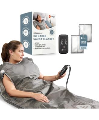 LifePro Bioremedy Sauna Blanket – Portable Far Infrared Detox Blanket for Home Relaxation - Gray
