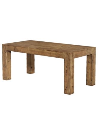 Solid Wood Dining Table for 6, Farmhouse Kitchen Table with Heavy Duty Legs, Rectangular Wood Dinner Table