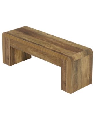Farmhouse End of Bed Bench for Bedroom, 47.24-Inch Long Entryway Bench