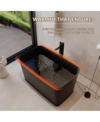 Freestanding Engineered Stone Bathtub