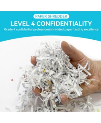 22-Sheet P-4 Heavy Duty Commercial Paper Shredder with 9.24 Gallon Pullout Bin