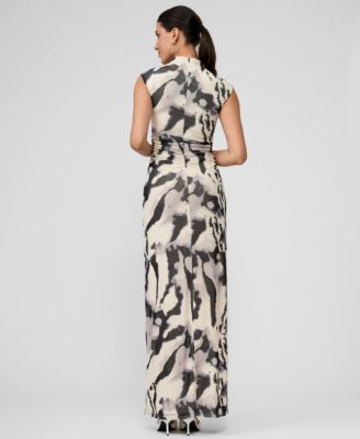 Women's Nina Mock-Neck Mesh Dress