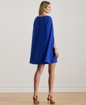 Women's Cape Georgette Cocktail Dress