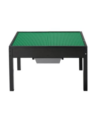 Reversible Activity Table with Building Block Top & Large Storage Capacity