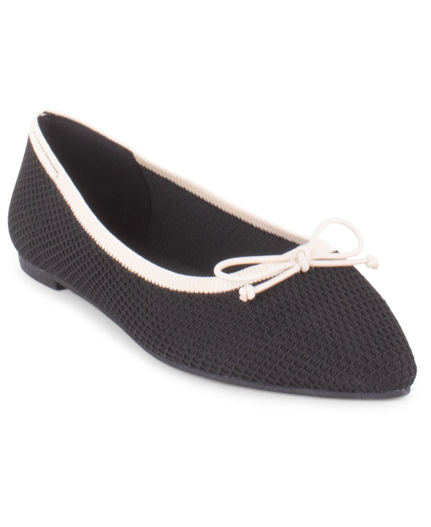Женские балетки Tahari Bogota Ballet Flats, цвет: Чёрный / Слоновая кость — фото 1