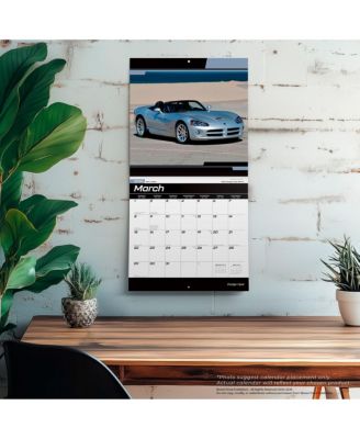 Dodge Viper OFFICIAL | 2026 12 x 24 Inch (Hanging) Monthly Square Wall Calendar | Plastic-Free