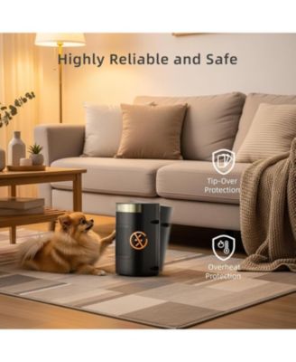 1500W Space Heater, Fast Heating & Energy Saving Portable Electric Heater with Remote, 5 Modes Adjustable Thermostat 24H Timer, Safe Quiet