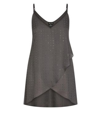 Plus Size Hi Lo Shine Cami