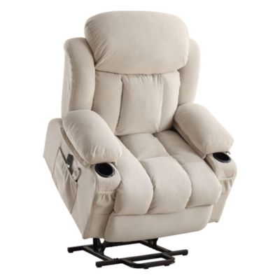 Power Lift Recliner with Heat Massage Side Pocket and USB Port