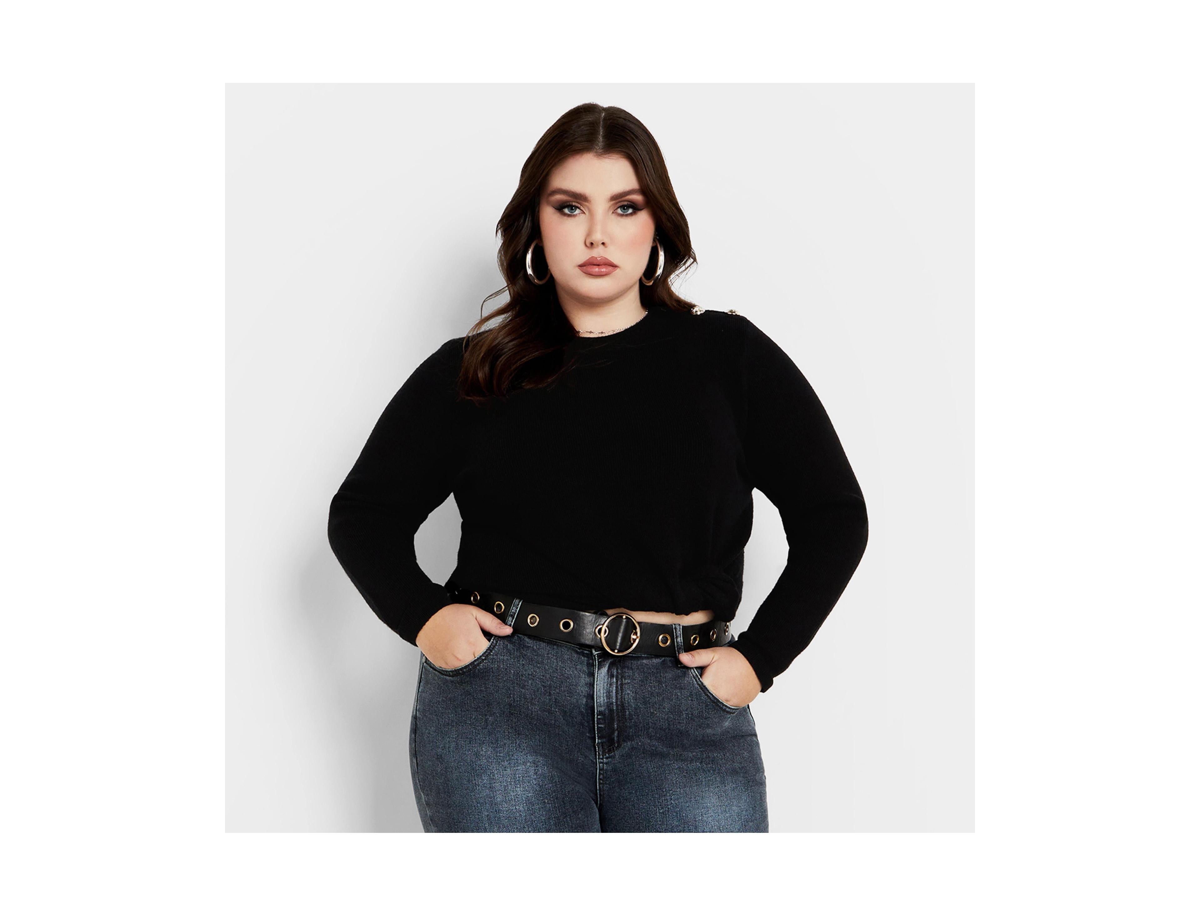 City Chic Plus Royal Sweater