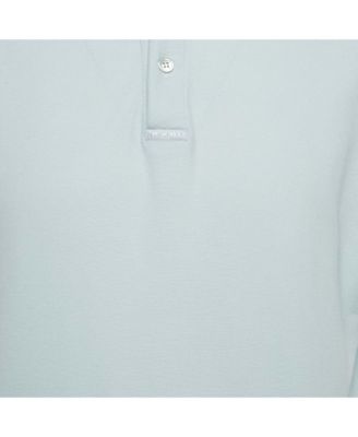 Men's Europe Print Cotton Pique Polo T-Shirt