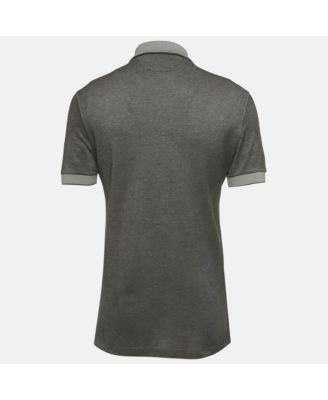 Men's Cotton & Silk Pique Polo T-Shirt