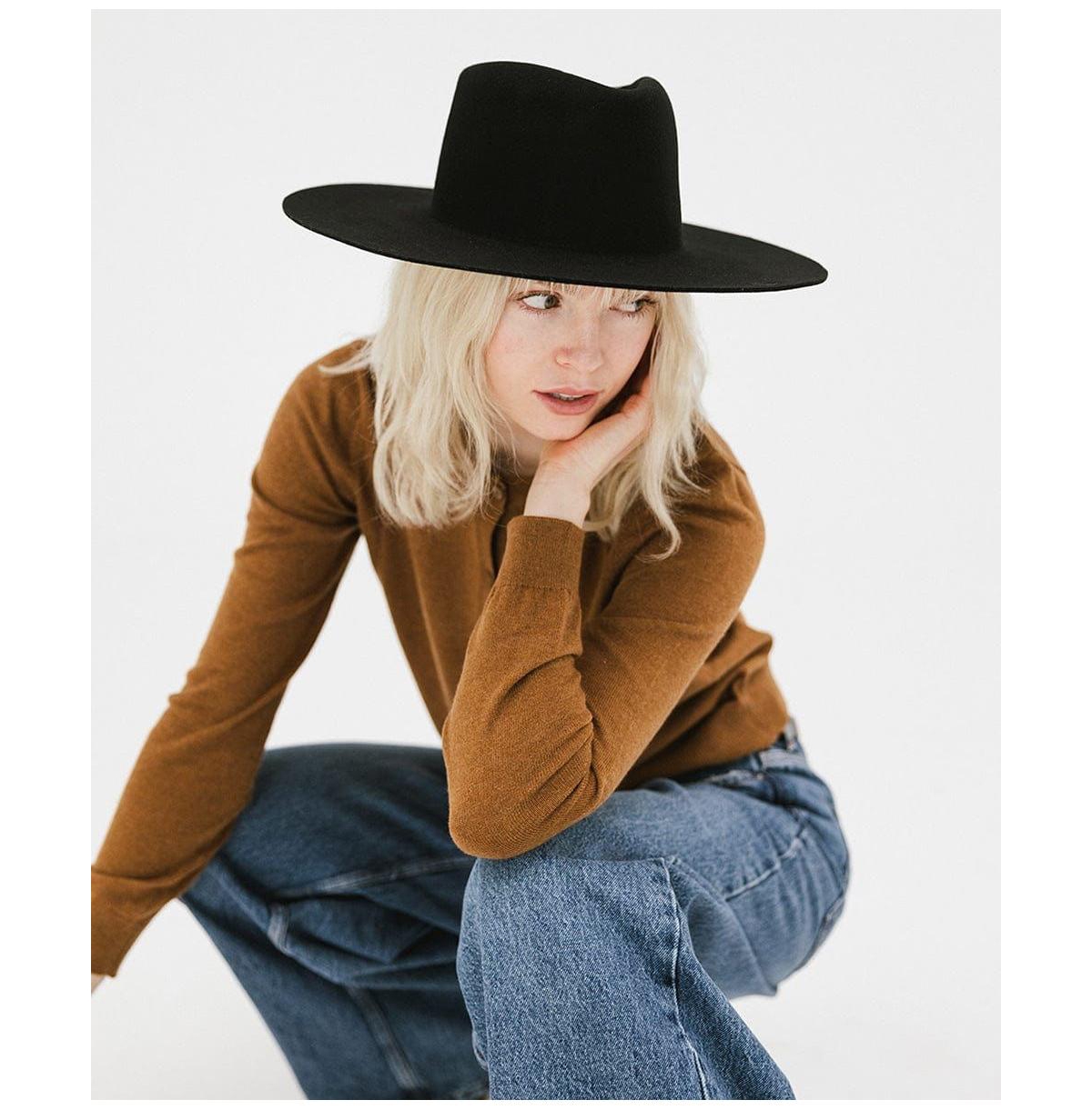 Dakota Wide Brim Felt Hat with Triangle Crown for Stylish Protection